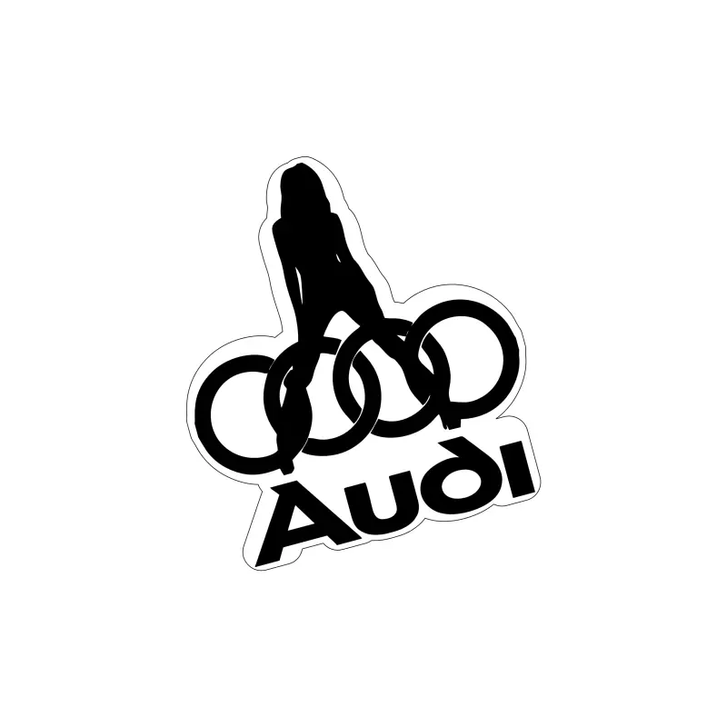Audi, autocolant, dimensiune 100x90 mm, model 063